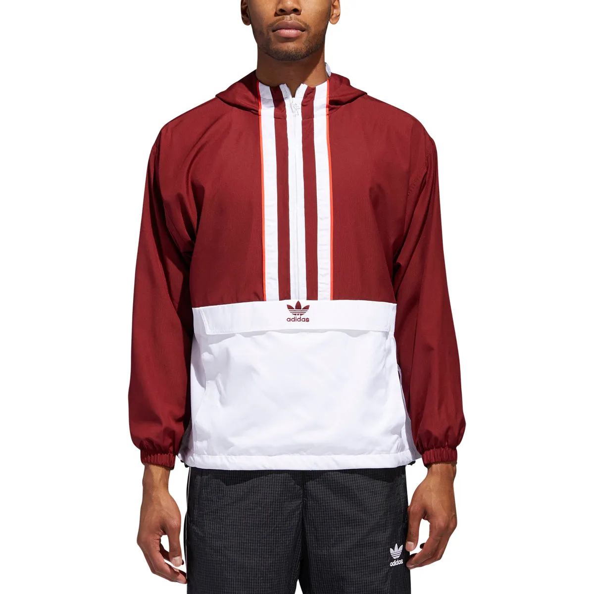 Adidas Men's Originals Anorak Jacket Noble Maroon