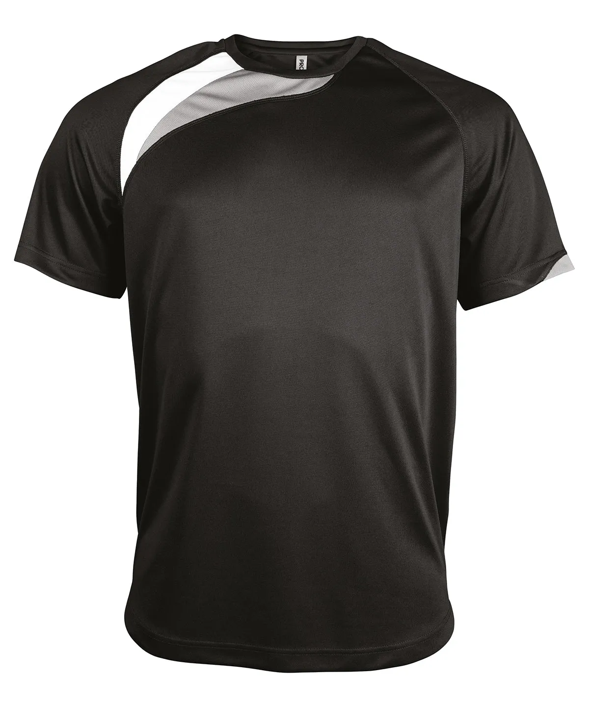 Adults short-sleeved jersey | Black/White/Storm Grey