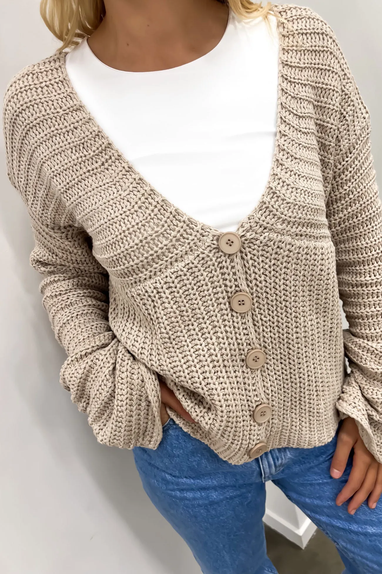 Anna Knit Cardigan Mocha