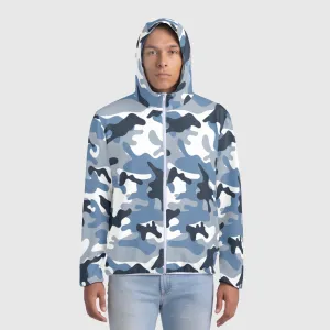 Blue Camo Windbreaker