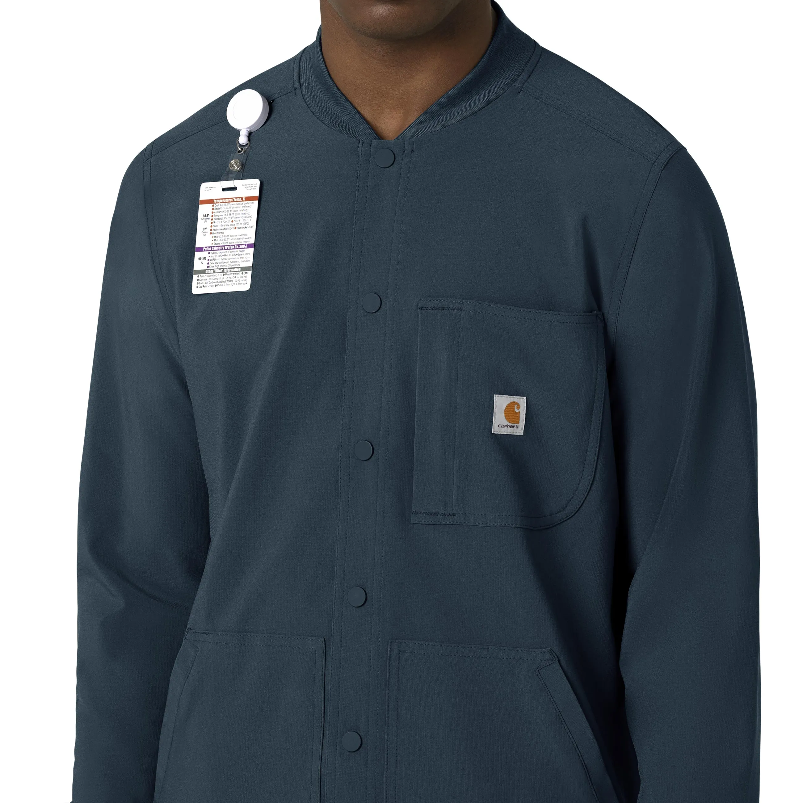 Carhartt Force Cross-Flex Men's Shirt Jacket - Navy