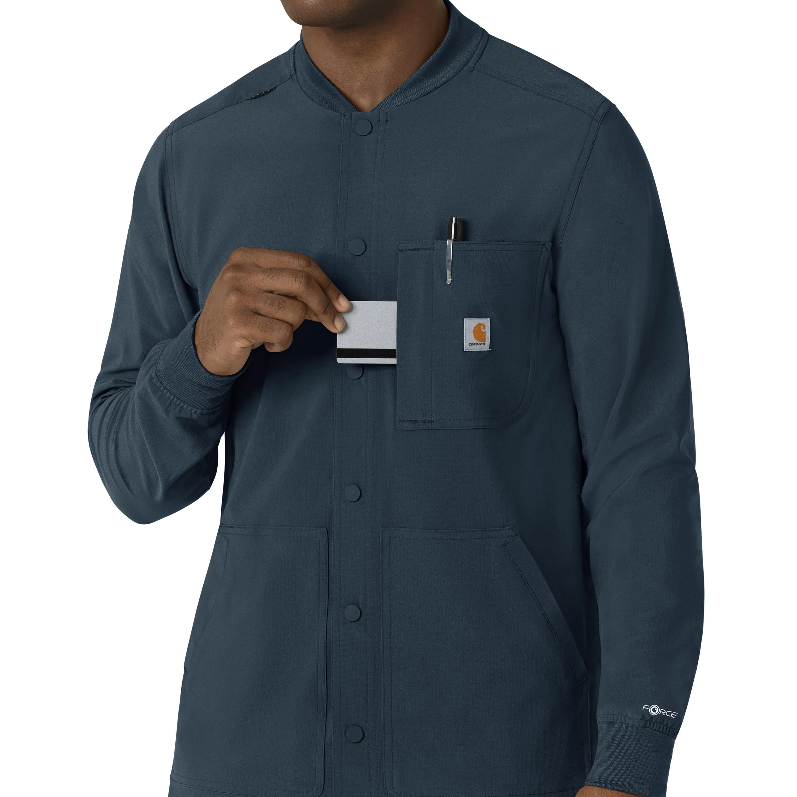 Carhartt Force Cross-Flex Men's Shirt Jacket - Navy