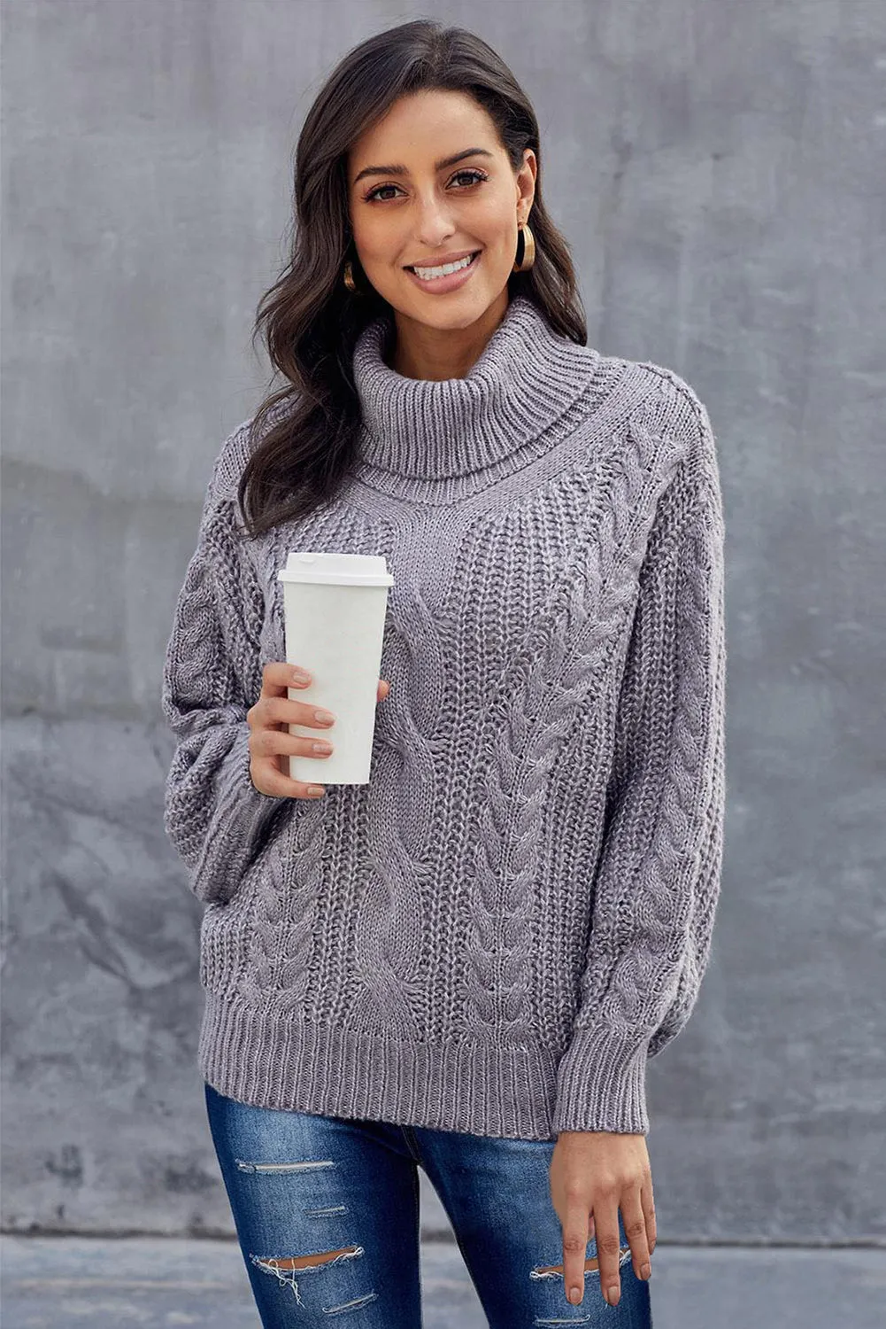 Chunky Turtleneck Sweater