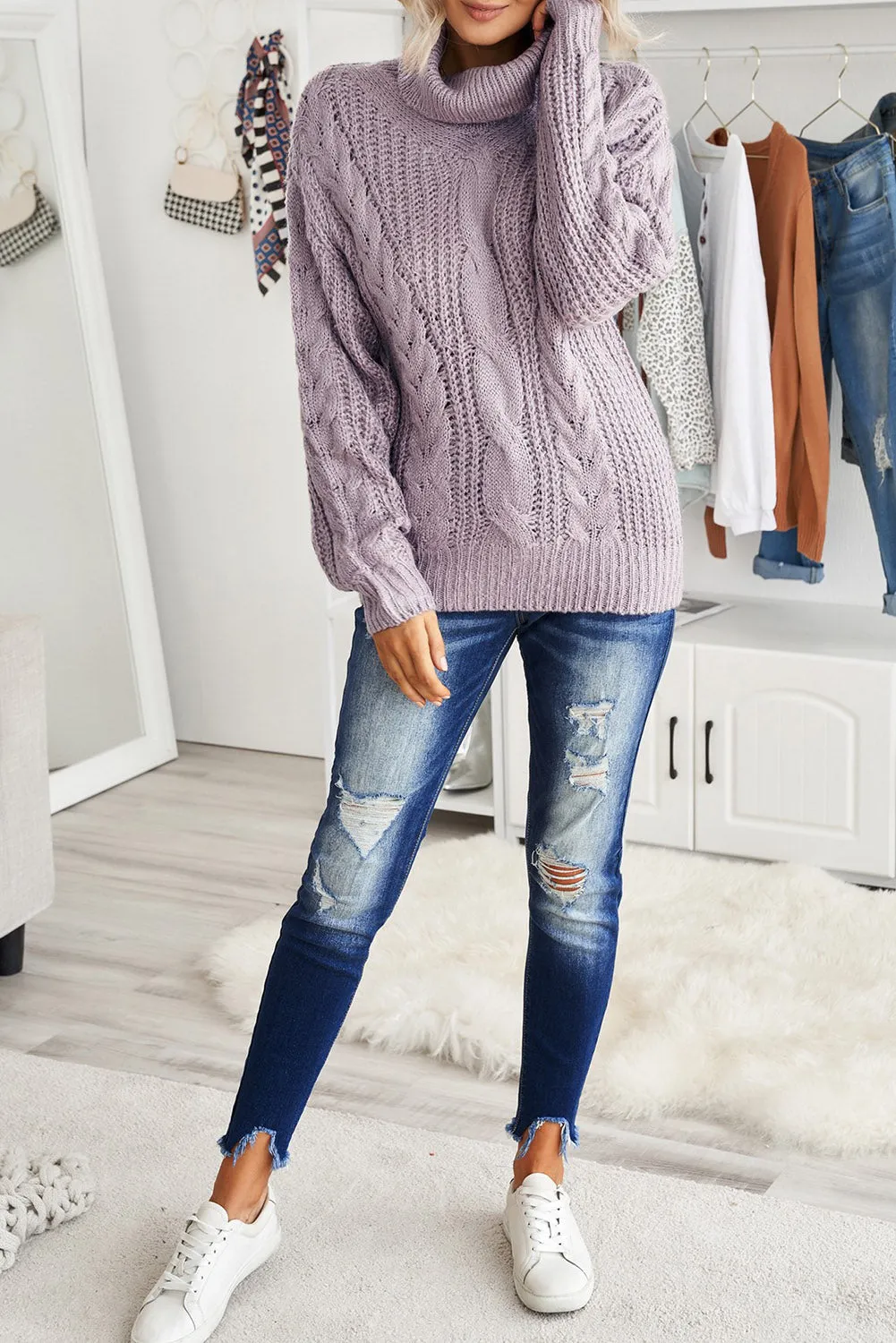 Chunky Turtleneck Sweater