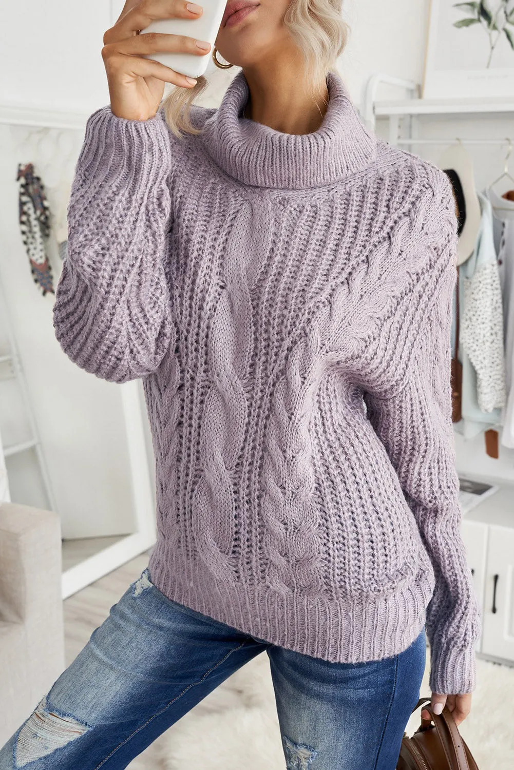 Chunky Turtleneck Sweater