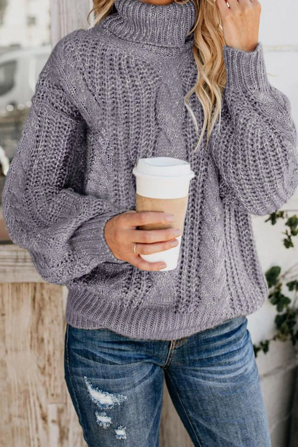 Chunky Turtleneck Sweater