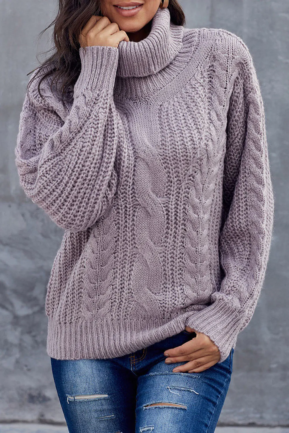 Chunky Turtleneck Sweater