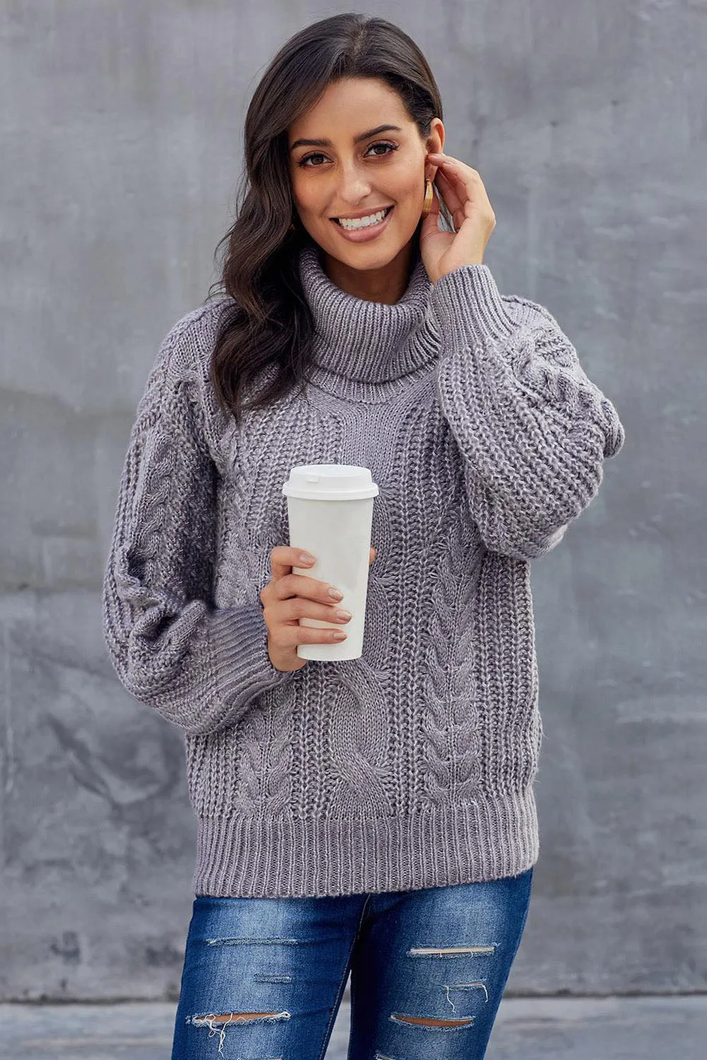 Chunky Turtleneck Sweater