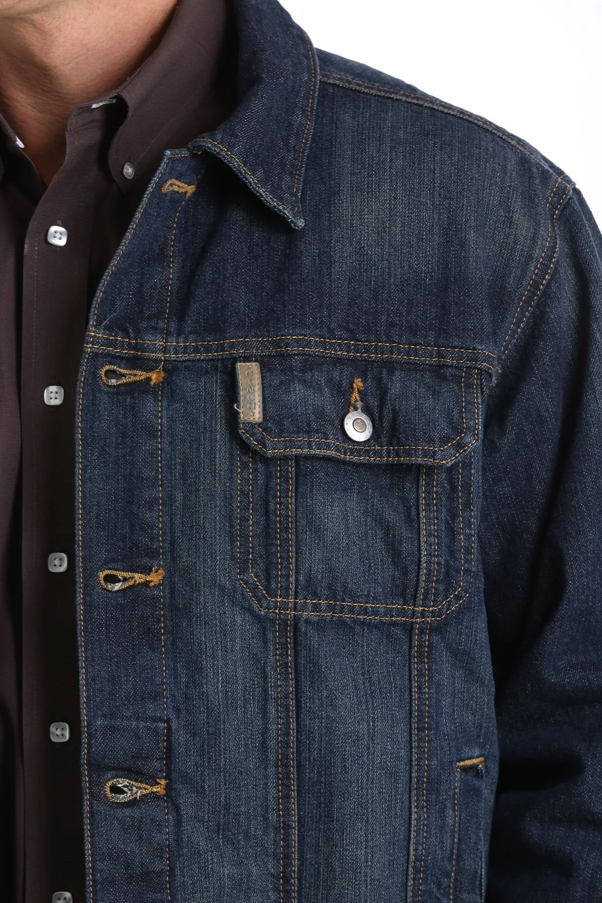 CINCH DARK STONEWASH DENIM JACKET STYLE MWJ1122014