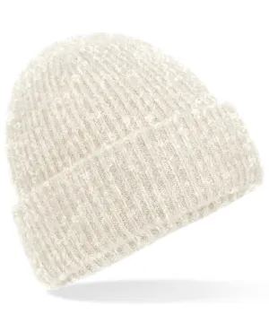 Cosy ribbed beanie | Almond Marl