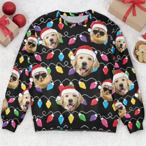 Custom Face Christmas Family Pet Funny Xmas Leds - Personalized Photo Ugly Sweater