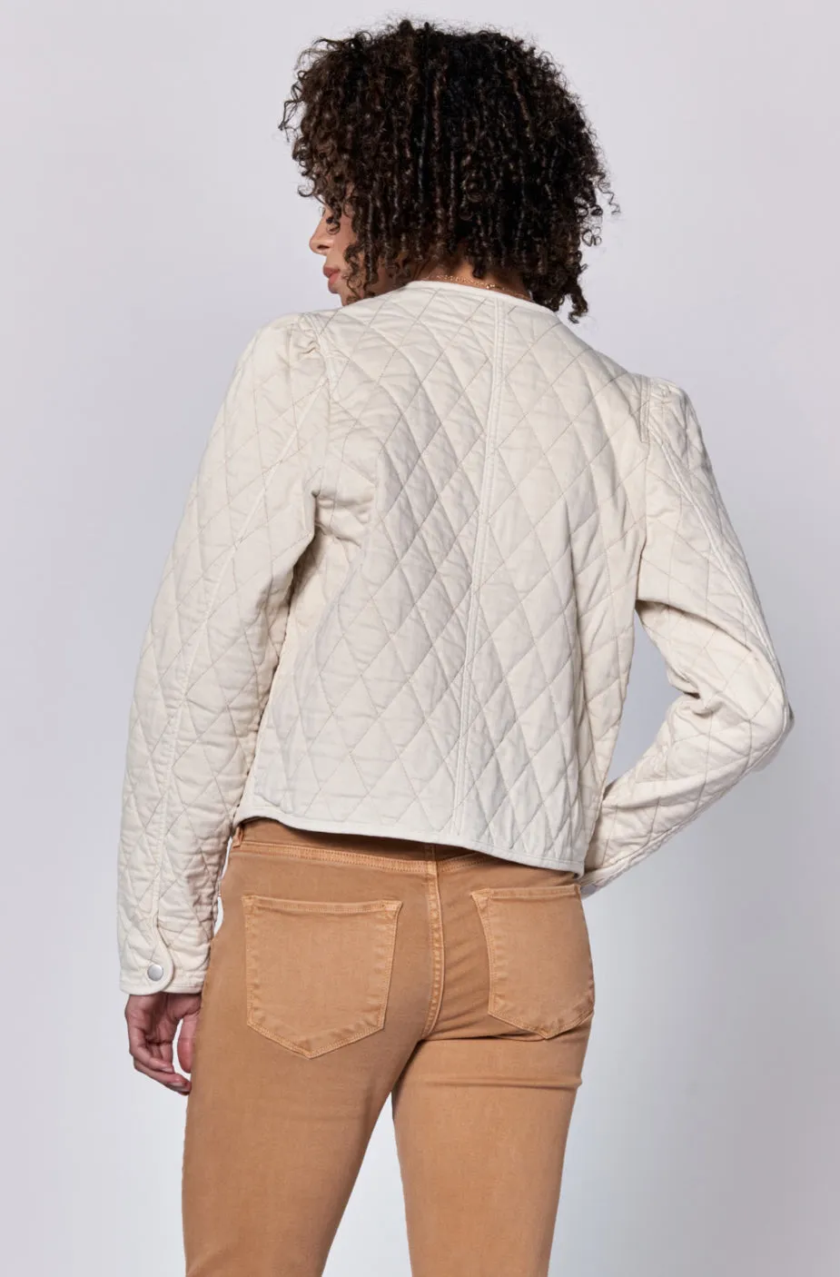 Dear John Kit Quilted Jacket Eggshell