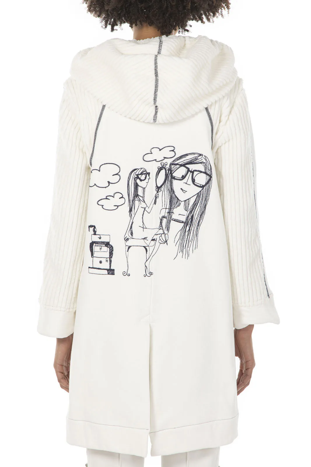 Elisa Cavaletti - Hooded Embroidered Jacket