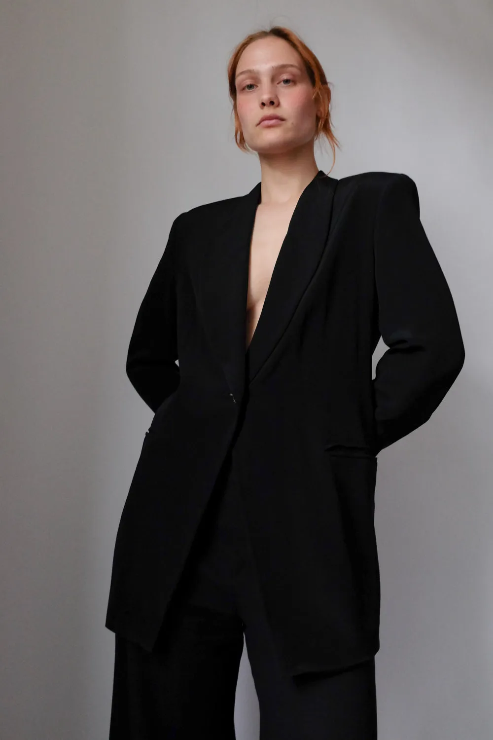 ESCADA PURE SILK BLACK BLAZER