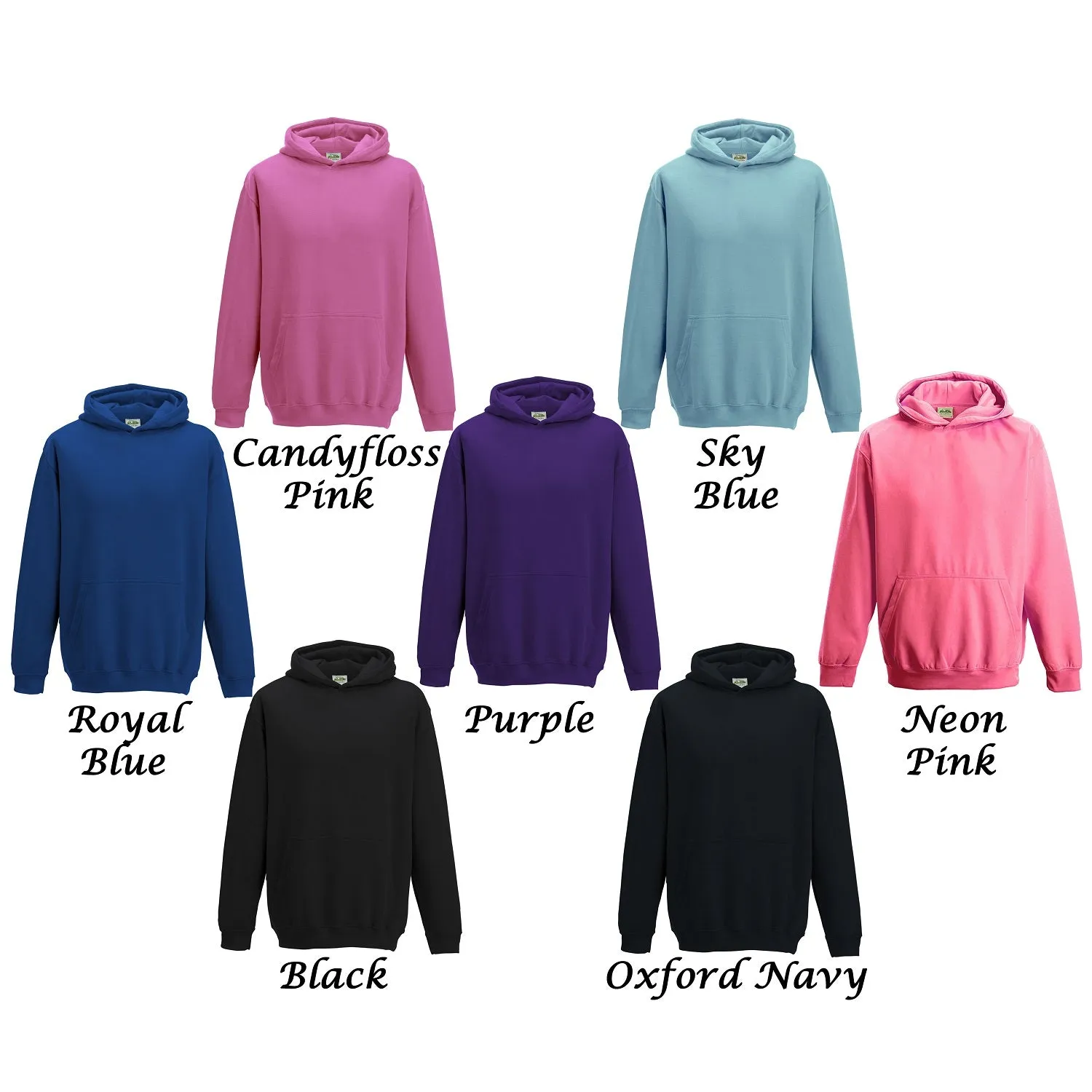 Girls Super Star Personalised Hoodie In Range of Colours