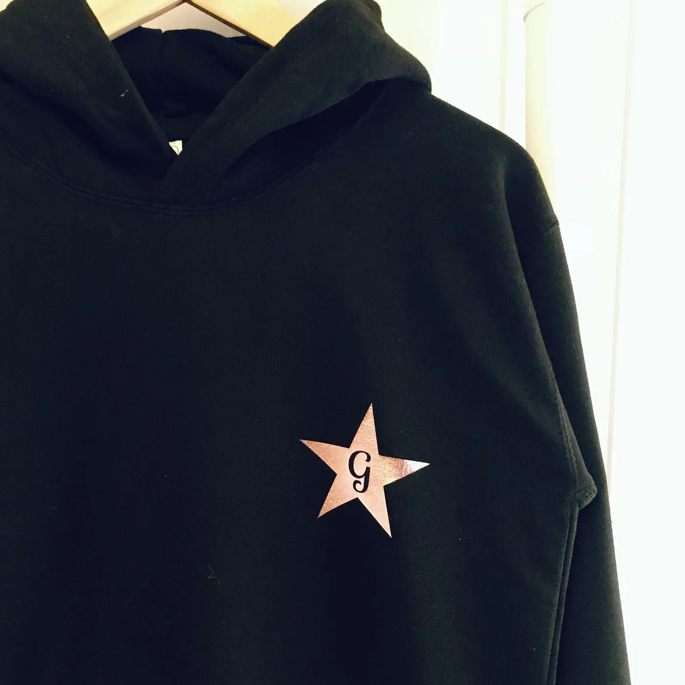 Girls Super Star Personalised Hoodie In Range of Colours