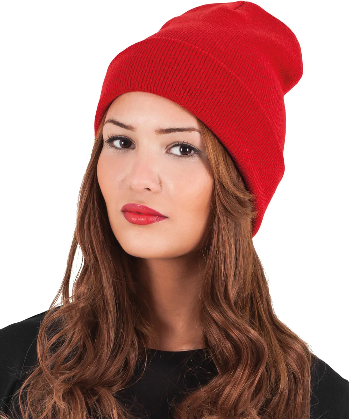 Heavyweight long beanie (1501KC) | Baby Pink