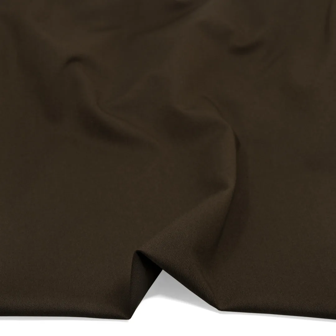 Highrise Poly Viscose Twill Suiting - Espresso