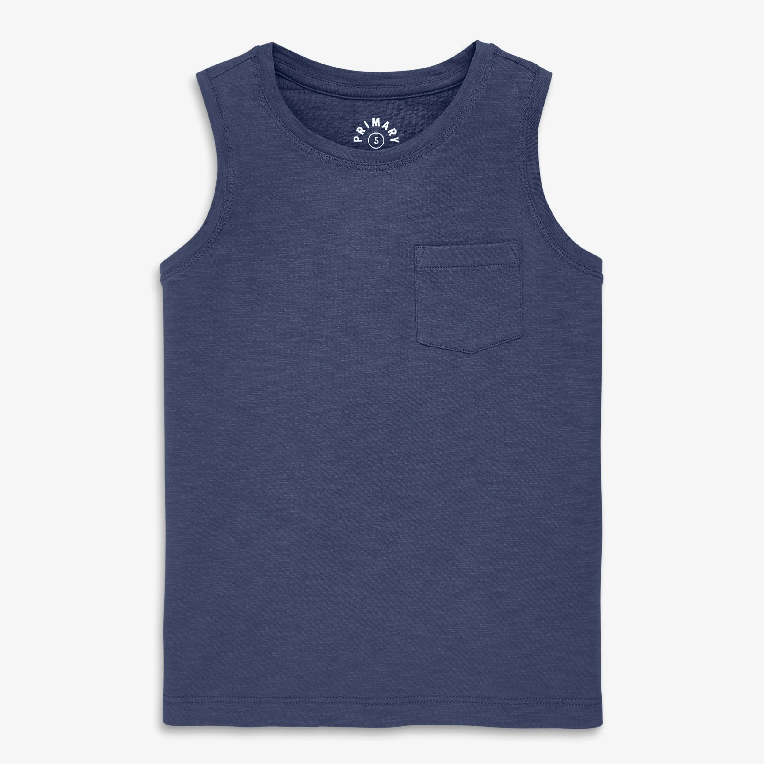 Kids pocket tank in seasonal colors