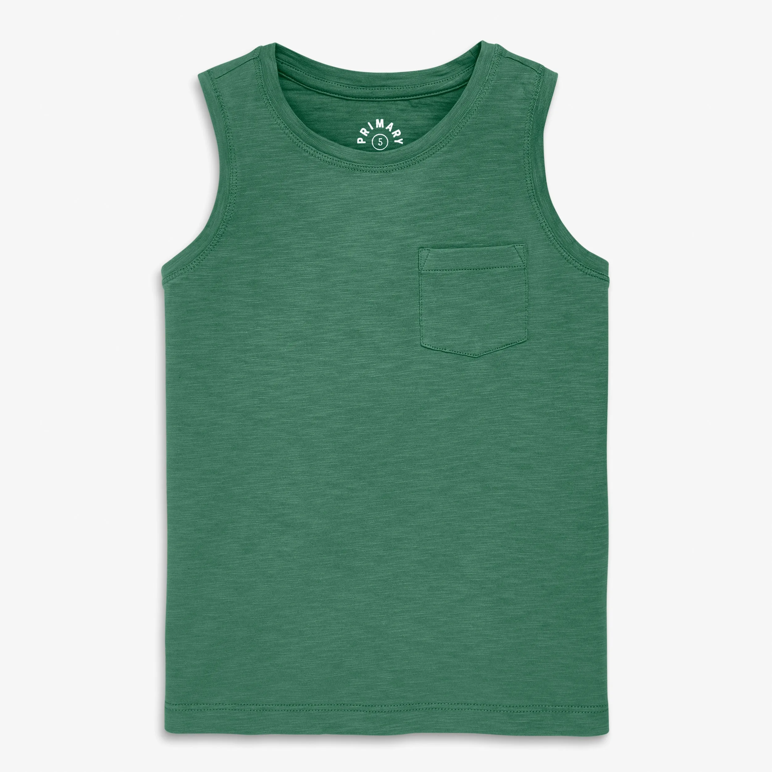 Kids pocket tank in seasonal colors