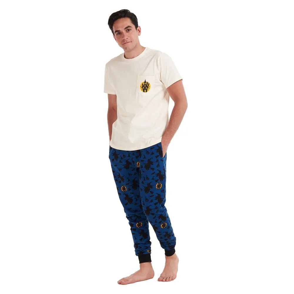 Men summer pajama set Off White T-shirt   Witches pants