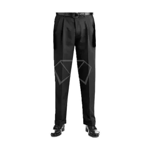 Mens Madison In-Seam Slim Fit Black Pants