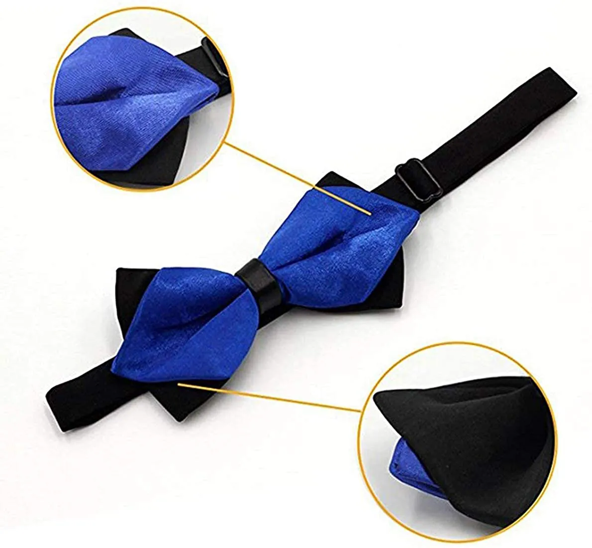 Men'S Satin Classic Pre-Tied Bow Tie Formal Tuxedo Party Bowties for Boys