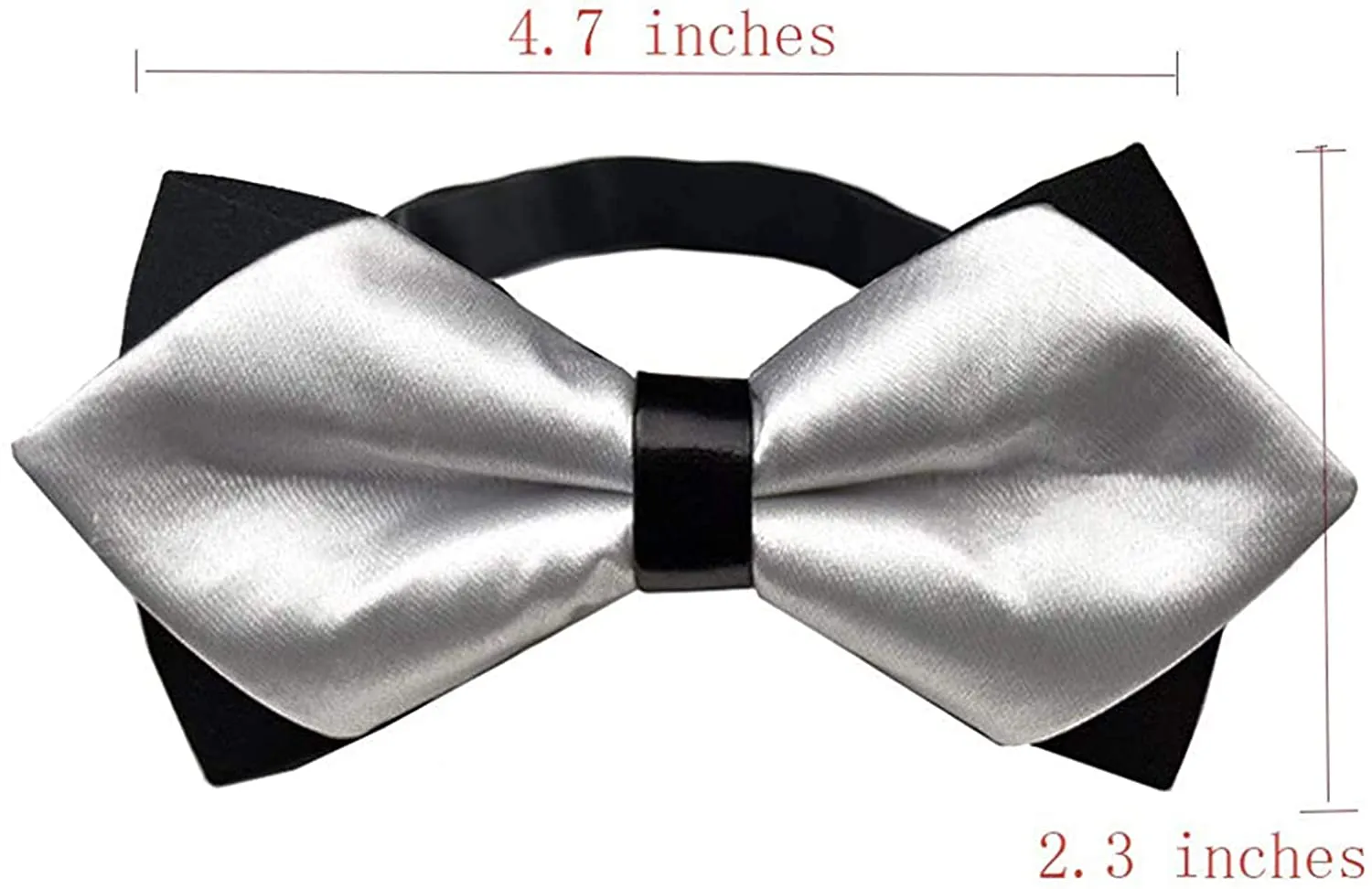 Men'S Satin Classic Pre-Tied Bow Tie Formal Tuxedo Party Bowties for Boys