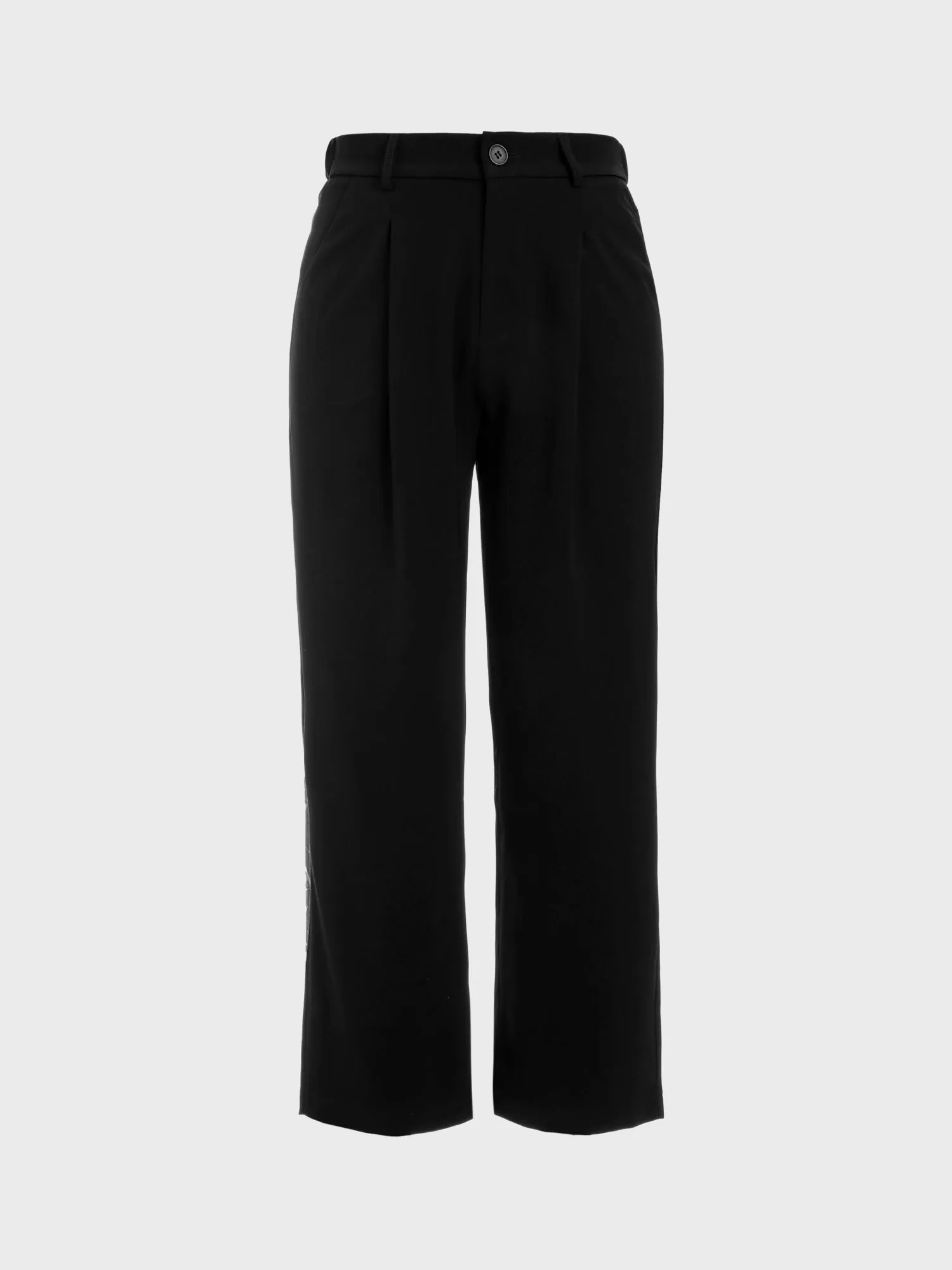 Midsize Classic Cut Drape Suit Pants