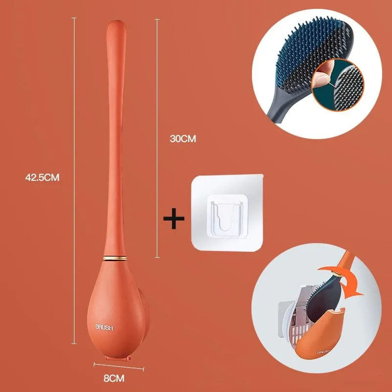 Modern Home Brosse de toilette en silicone flexible