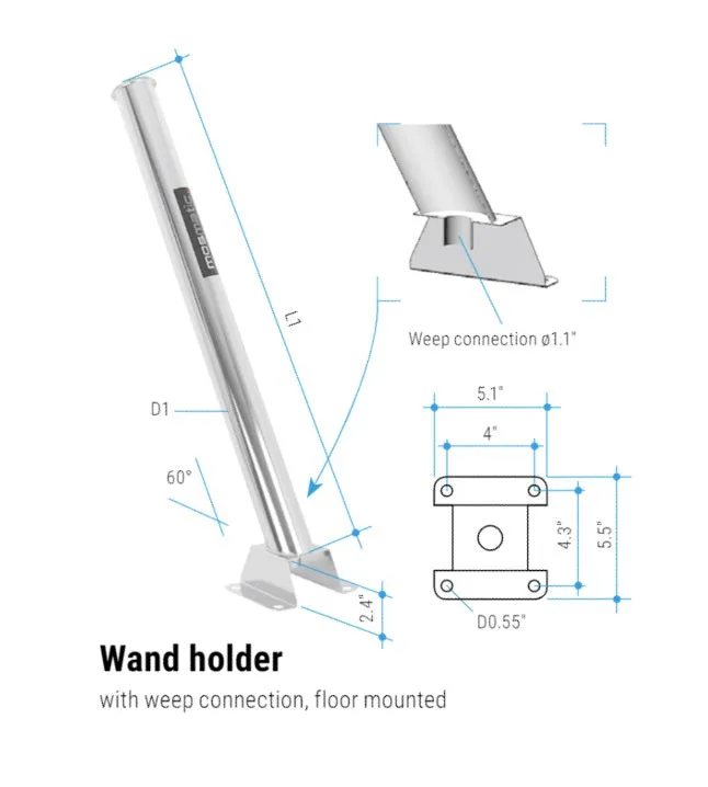 Mosmatic Polished Stainless Lance Holders