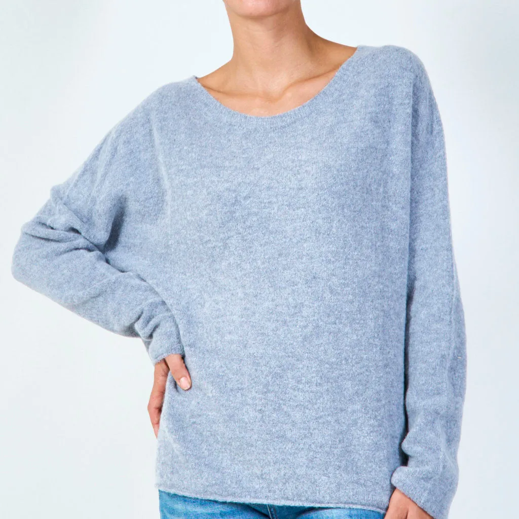 Oversized round neck pullover wholesale