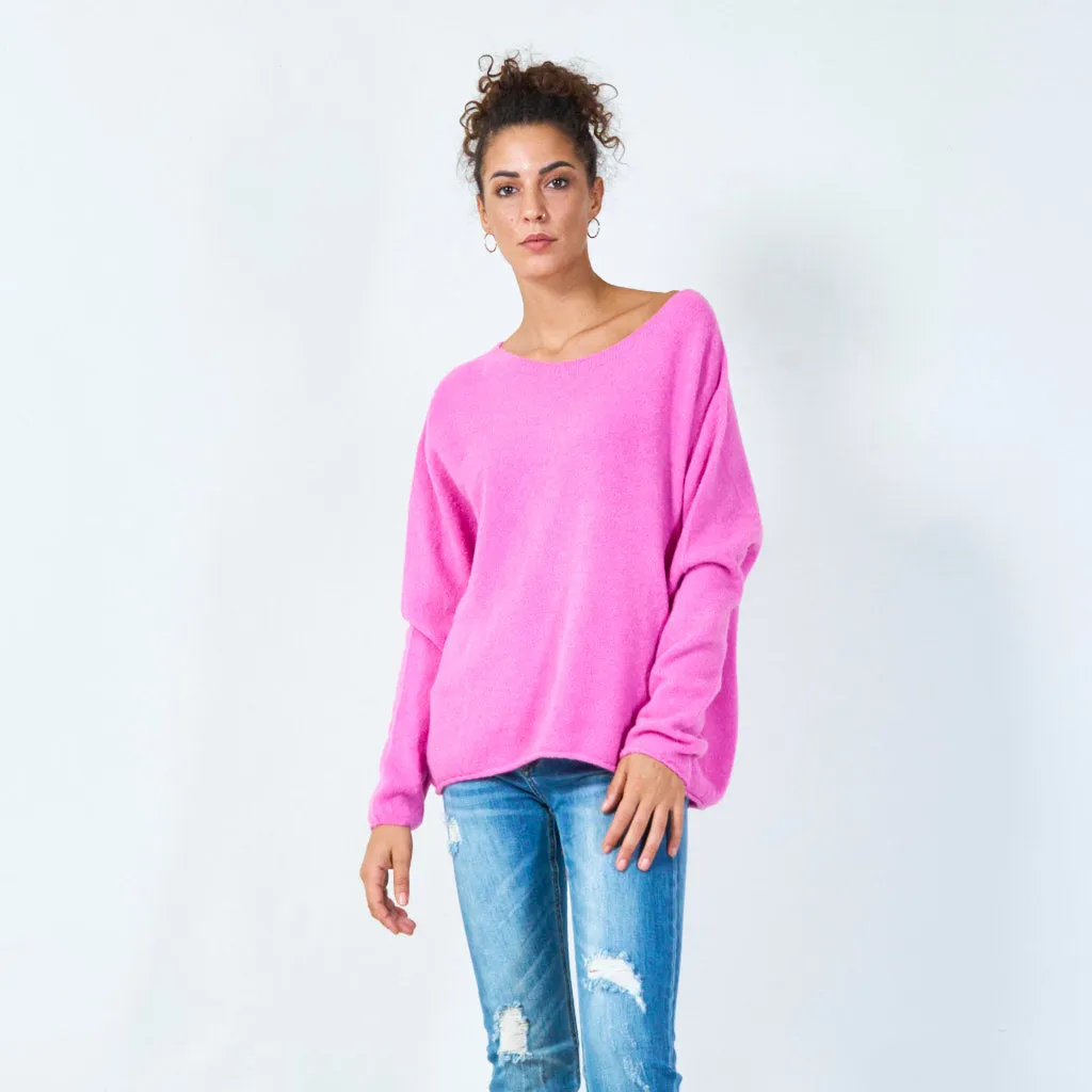 Oversized round neck pullover wholesale