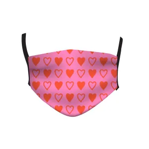 PINK & ORANGE HEART MASK