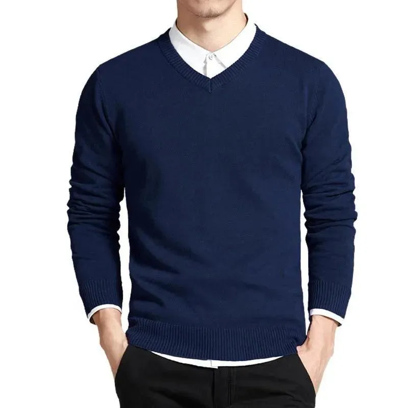 Pullovers Outwear Man V Neck Male