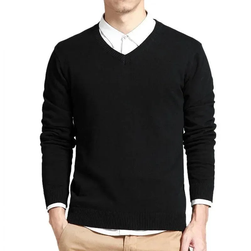 Pullovers Outwear Man V Neck Male