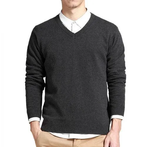 Pullovers Outwear Man V Neck Male