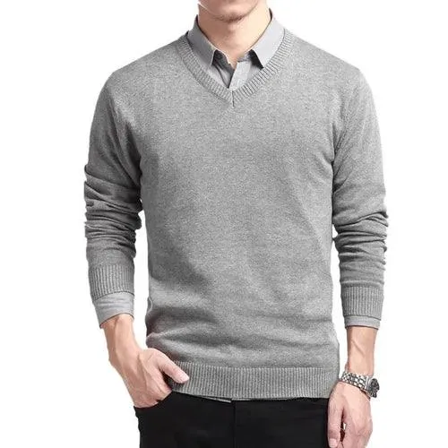 Pullovers Outwear Man V Neck Male