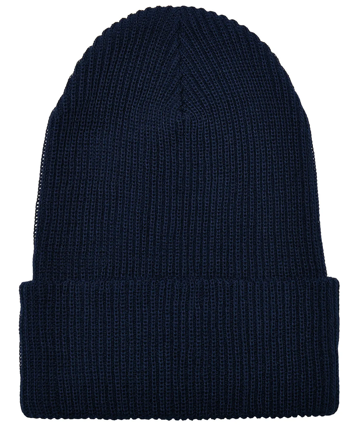 Recycled yarn ribbed knit beanie (1504RY) | Grey