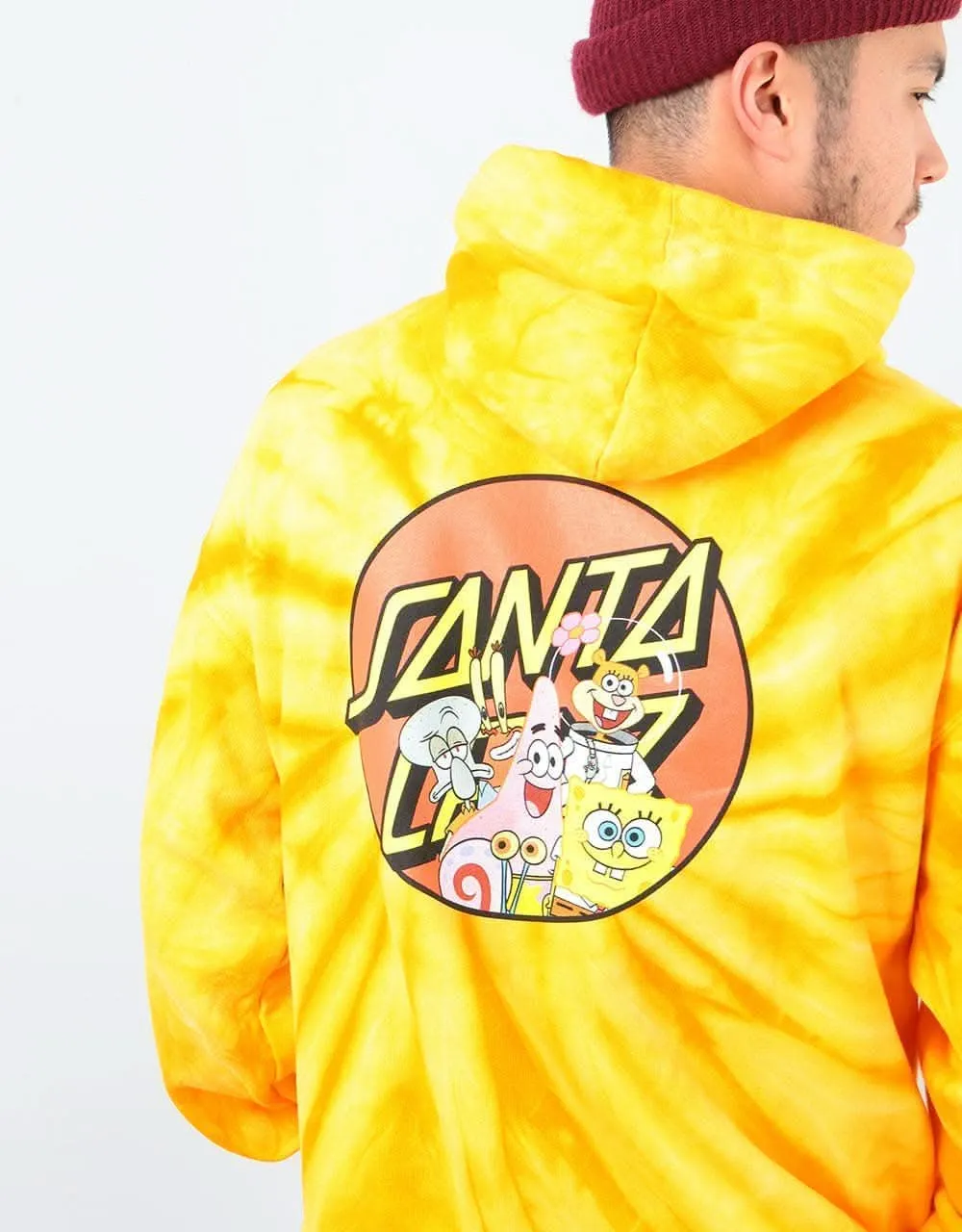 Santa Cruz x SpongeBob Group Pullover Hoodie - Spider Gold