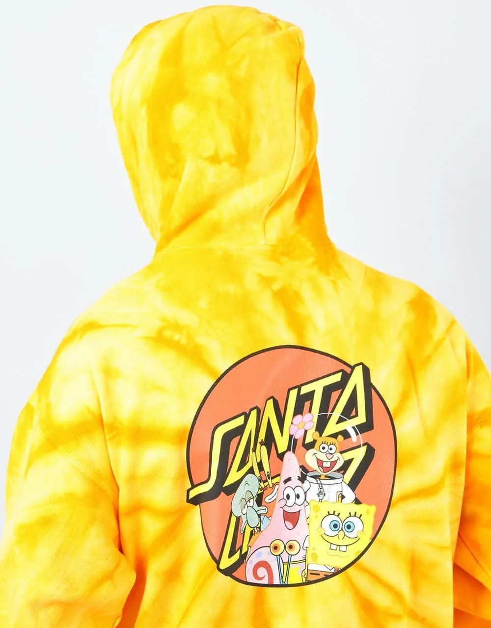 Santa Cruz x SpongeBob Group Pullover Hoodie - Spider Gold