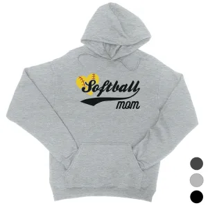 Softball Mom Unisex Winter Hoodie Funny Sports Mom Christmas Gifts