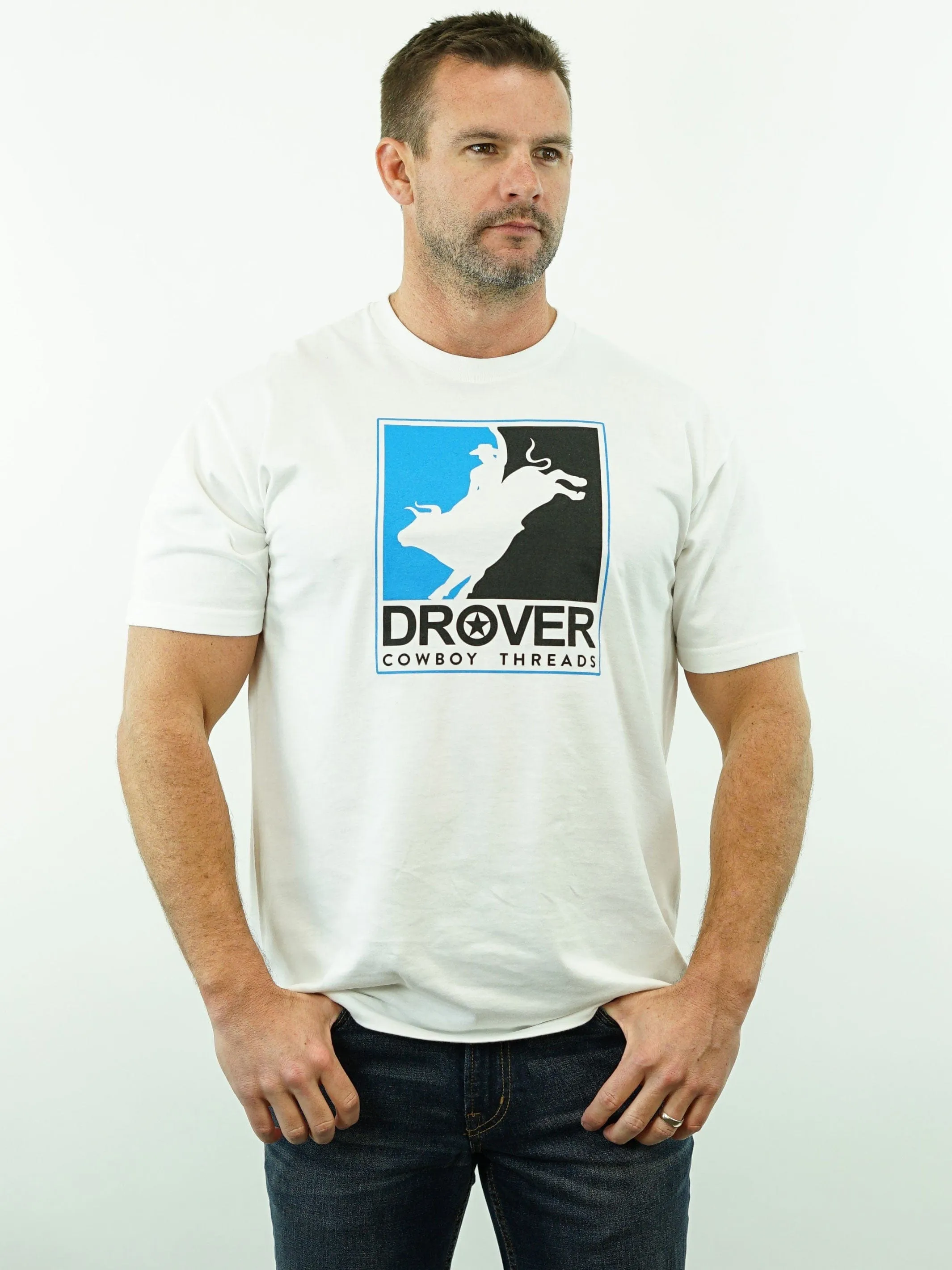 T-Shirt - Drover Rodeo - White