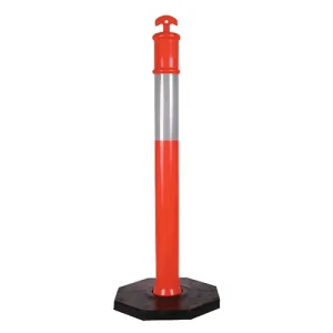 T-Top Reflective Bollard c/w 6kg Base