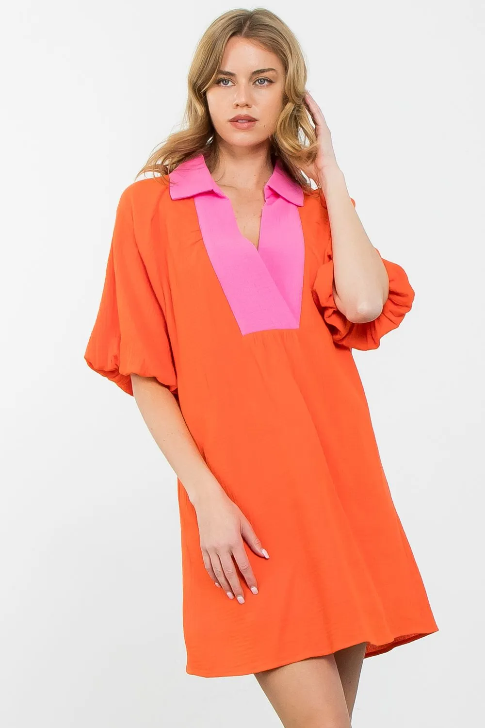 Take it Easy Colorblock Dress-THML