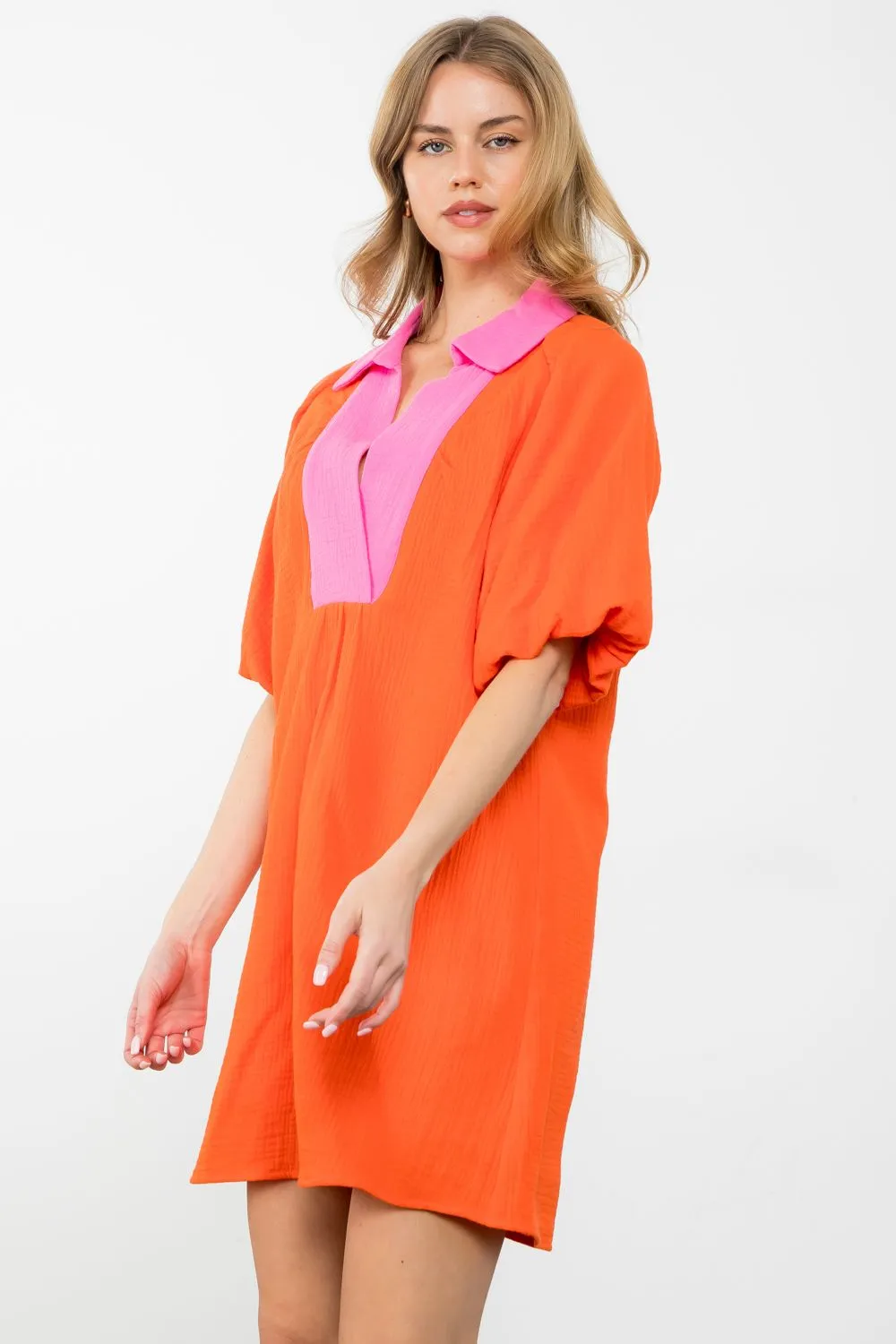 Take it Easy Colorblock Dress-THML