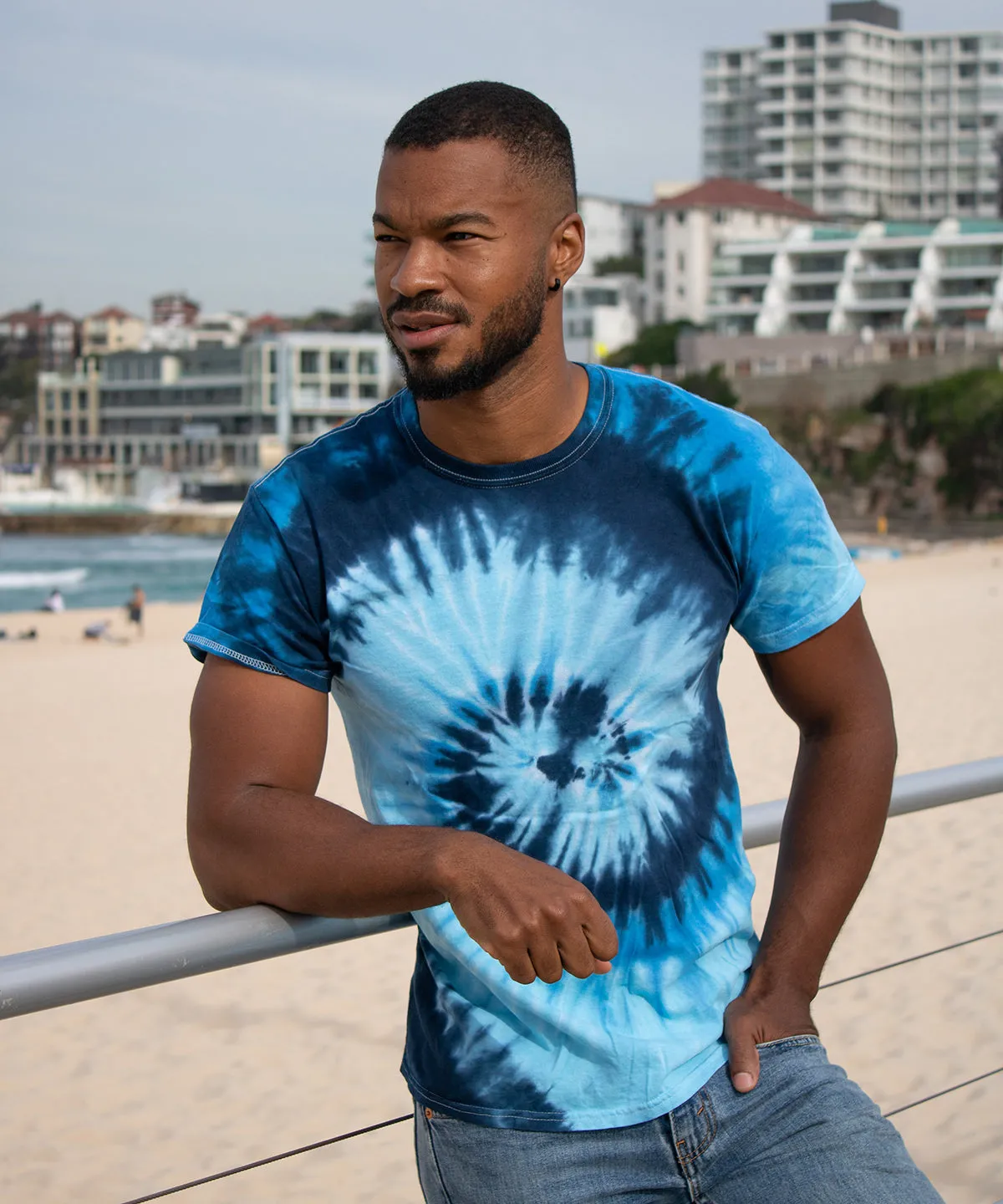 Tie-dye shirt | Crystal Navy