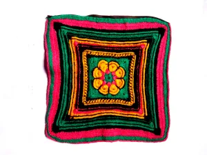 Unique and Beautiful Woollen Multicolour Handmade Home Decor Pillow Cover