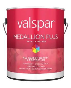 Valspar® Medallion® Plus Exterior Paint   Primer Semi-Gloss 1 Gallon White Base