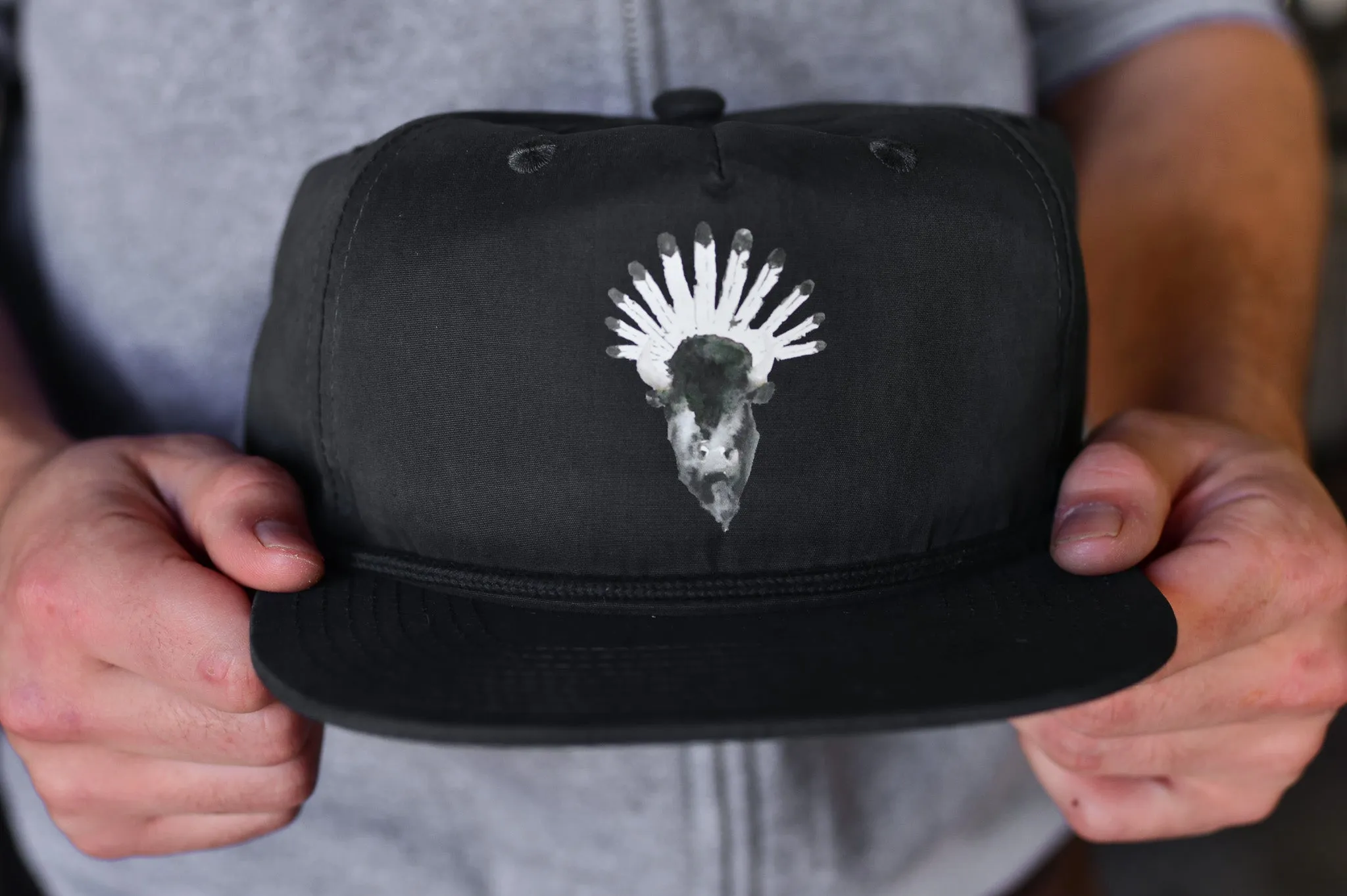 Warrior Bison Snapback Hat